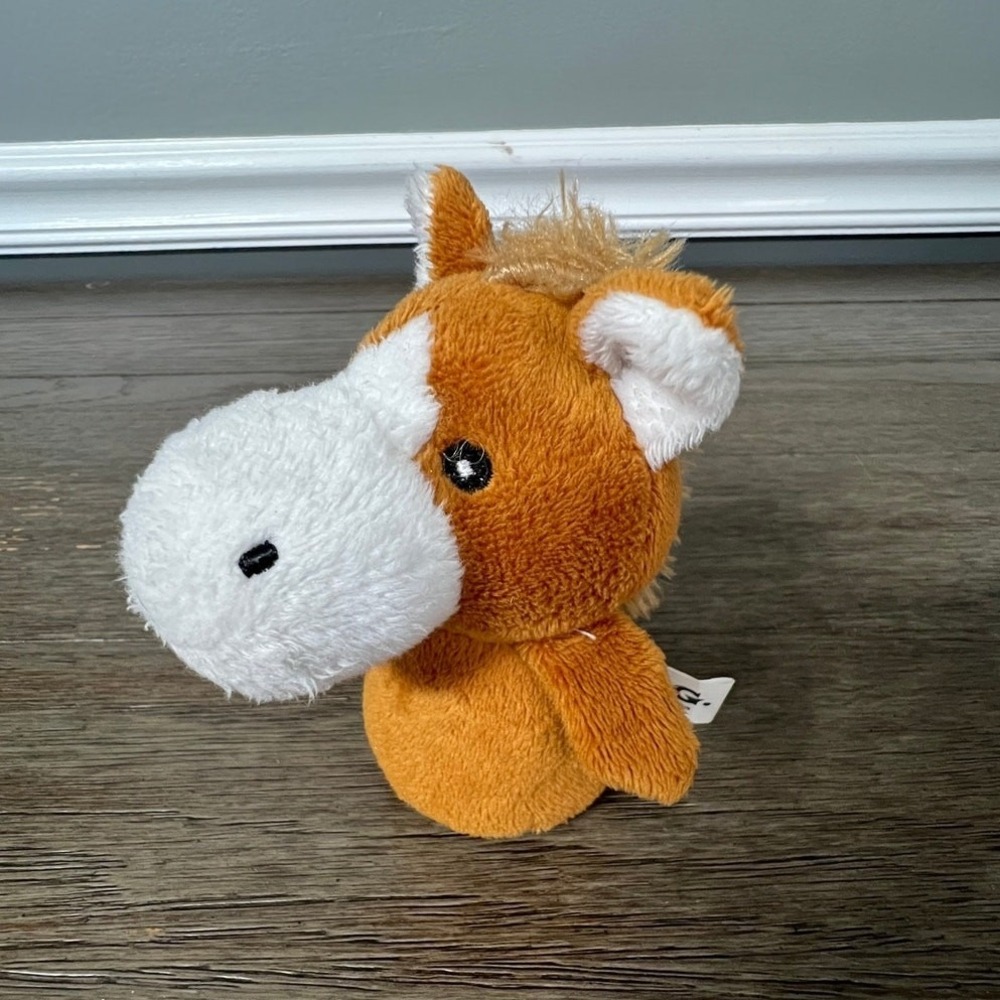 T.A.G. Mini Pals Horse Plush‎ Stuffed Animal Brown White Pony